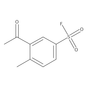 3-Acetyl-4-methylbenzene-1-sulfonyl fluoride Structure