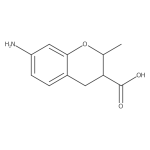 7-amino-2-methyl-3,4-dihydro-2H-1-benzopyran-3-carboxylic acid Structure