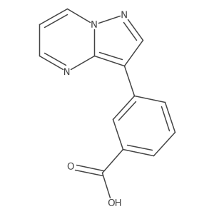 3-{Pyrazolo[1,5-a]pyrimidin-3-yl}benzoic acid Structure