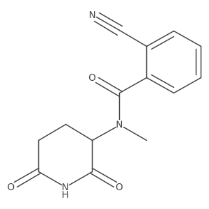 2-cyano-N-(2,6-dioxopiperidin-3-yl)-N-methylbenzamide结构式