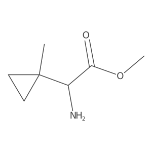 Methyl 2-amino-2-(1-methylcyclopropyl)acetate Structure