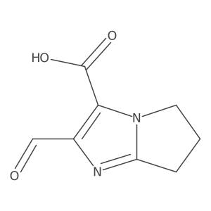 2-formyl-5H,6H,7H-pyrrolo[1,2-a]imidazole-3-carboxylic acid结构式