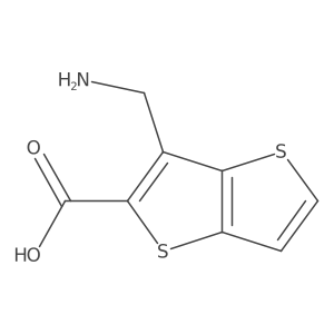 3-(Aminomethyl)thieno[3,2-b]thiophene-2-carboxylic acid结构式