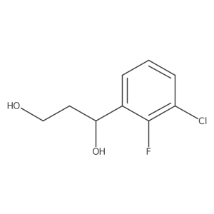 (S)-1-(3-Chloro-2-fluorophenyl)-1,3-propanediol Structure