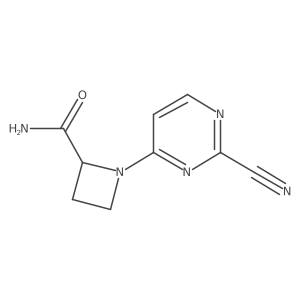 1-(2-Cyanopyrimidin-4-yl)azetidine-2-carboxamide Structure