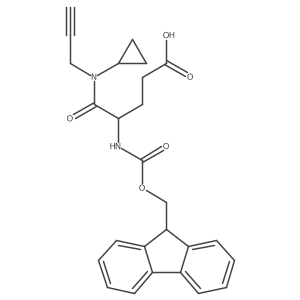 4-[cyclopropyl(prop-2-yn-1-yl)carbamoyl]-4-({[(9H-fluoren-9-yl)methoxy]carbonyl}amino)butanoic acid Structure