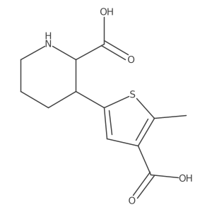 3-(4-Carboxy-5-methylthiophen-2-yl)piperidine-2-carboxylic acid结构式
