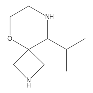 9-(Propan-2-yl)-5-oxa-2,8-diazaspiro[3.5]nonane结构式