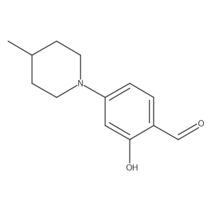 2-Hydroxy-4-(4-methylpiperidin-1-yl)benzaldehyde Structure