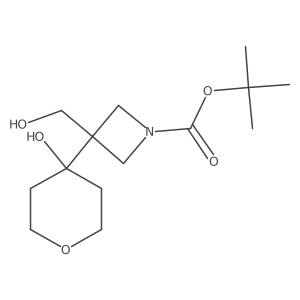 Tert-butyl 3-(hydroxymethyl)-3-(4-hydroxyoxan-4-yl)azetidine-1-carboxylate Structure
