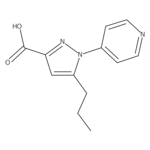 5-propyl-1-(pyridin-4-yl)-1H-pyrazole-3-carboxylic acid结构式
