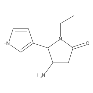 4-amino-1-ethyl-5-(1H-pyrrol-3-yl)pyrrolidin-2-one Structure