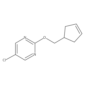 5-Chloro-2-[(cyclopent-3-en-1-yl)methoxy]pyrimidine Structure