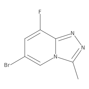 6-Bromo-8-fluoro-3-methyl-[1,2,4]triazolo[4,3-a]pyridine结构式