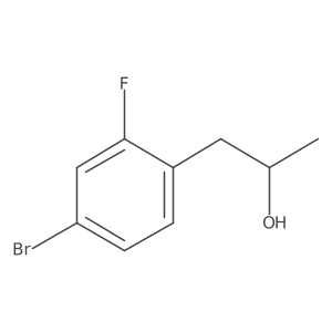 (2R)-1-(4-bromo-2-fluorophenyl)propan-2-ol Structure