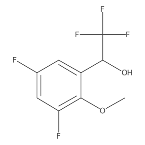 (1R)-1-(3,5-difluoro-2-methoxyphenyl)-2,2,2-trifluoroethan-1-ol结构式