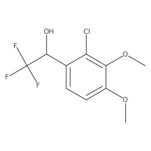(1R)-1-(2-chloro-3,4-dimethoxyphenyl)-2,2,2-trifluoroethan-1-ol结构式