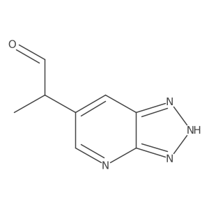 2-{3H-[1,2,3]triazolo[4,5-b]pyridin-6-yl}propanal结构式