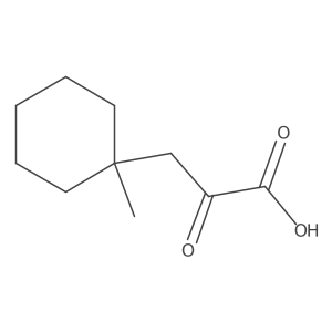 3-(1-Methylcyclohexyl)-2-oxopropanoic acid Structure