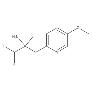 1,1-Difluoro-3-(5-methoxypyridin-2-yl)-2-methylpropan-2-amine结构式
