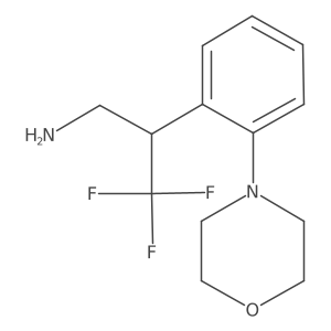 3,3,3-Trifluoro-2-[2-(morpholin-4-yl)phenyl]propan-1-amine Structure