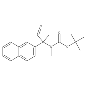 tert-butyl N-methyl-N-[2-(naphthalen-2-yl)-1-oxopropan-2-yl]carbamate Structure