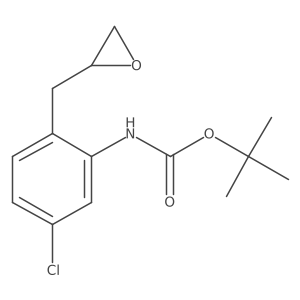 tert-butyl N-{5-chloro-2-[(oxiran-2-yl)methyl]phenyl}carbamate结构式
