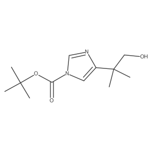 tert-butyl 4-(1-hydroxy-2-methylpropan-2-yl)-1H-imidazole-1-carboxylate结构式