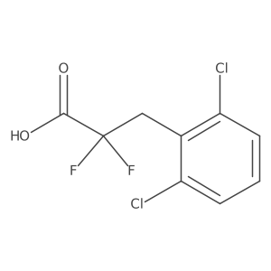 3-(2,6-Dichlorophenyl)-2,2-difluoropropanoic acid Structure