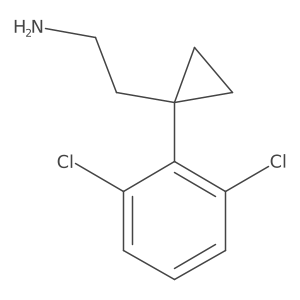 2-[1-(2,6-Dichlorophenyl)cyclopropyl]ethan-1-amine结构式