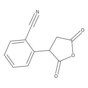 2-(2,5-Dioxooxolan-3-yl)benzonitrile结构式