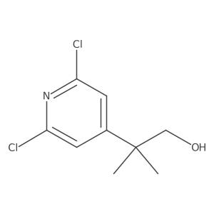 2-(2,6-dichloro-4-pyridyl)-2-methyl-propan-1-ol结构式