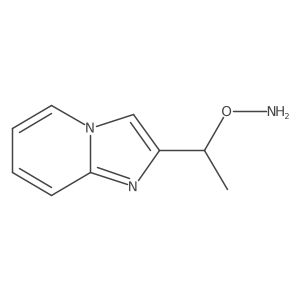 O-(1-{imidazo[1,2-a]pyridin-2-yl}ethyl)hydroxylamine结构式