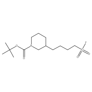 Tert-butyl 3-[4-(fluorosulfonyl)butyl]piperidine-1-carboxylate结构式