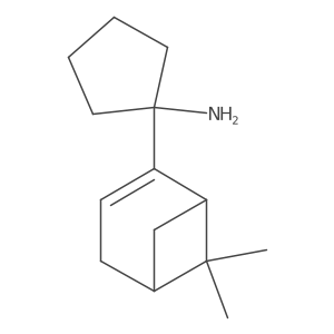 1-{6,6-Dimethylbicyclo[3.1.1]hept-2-en-2-yl}cyclopentan-1-amine Structure