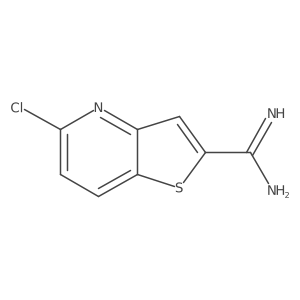 5-Chlorothieno[3,2-b]pyridine-2-carboximidamide Structure