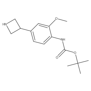 tert-butyl N-[4-(azetidin-3-yl)-2-methoxyphenyl]carbamate Structure