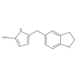 5-[(2,3-dihydro-1-benzofuran-5-yl)methyl]-1H-imidazol-2-amine结构式