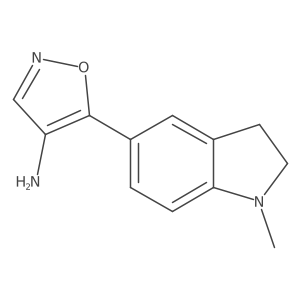 5-(1-methyl-2,3-dihydro-1H-indol-5-yl)-1,2-oxazol-4-amine Structure