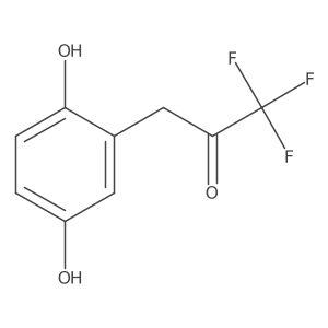 3-(2,5-Dihydroxyphenyl)-1,1,1-trifluoropropan-2-one结构式