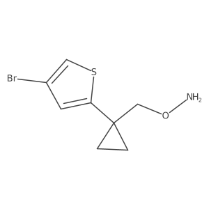 O-{[1-(4-bromothiophen-2-yl)cyclopropyl]methyl}hydroxylamine结构式