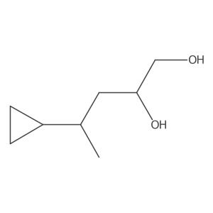 4-Cyclopropylpentane-1,2-diol结构式