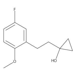 1-[2-(5-Fluoro-2-methoxyphenyl)ethyl]cyclopropan-1-ol Structure