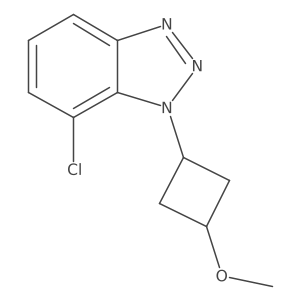 7-chloro-1-(3-methoxycyclobutyl)-1H-1,2,3-benzotriazole结构式