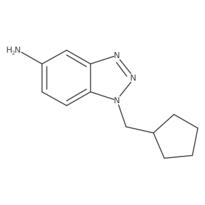 1-(cyclopentylmethyl)-1H-1,2,3-benzotriazol-5-amine结构式
