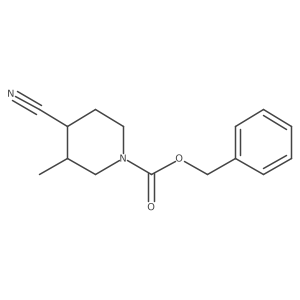 Benzyl 4-cyano-3-methylpiperidine-1-carboxylate结构式