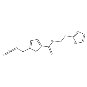 5-(azidomethyl)-N-[2-(1H-imidazol-4-yl)ethyl]furan-2-carboxamide Structure