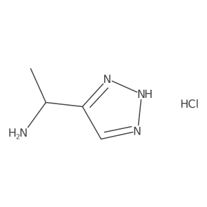 Racemic-1-(1H-1,2,3-triazol-4-yl)ethanamine hydrochloride结构式