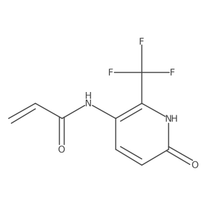 N-[6-hydroxy-2-(trifluoromethyl)pyridin-3-yl]prop-2-enamide结构式
