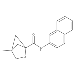 4-methyl-N-(naphthalen-2-yl)-2-oxabicyclo[2.1.1]hexane-1-carboxamide Structure
